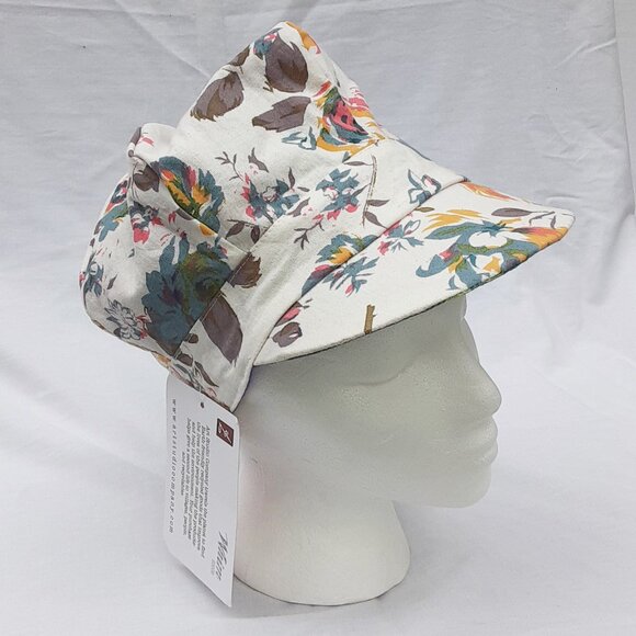 WHIMSICLE Reversible Polka Dot / Floral Fabric Engineer Style Hat Cap - Picture 2 of 9